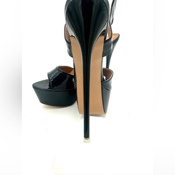 Hot as fire 7” Stiletto Platform peep toe ankle strap get a fire extinguisher - Picture 11 of 14